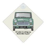 Morris Mini-Cooper 1964-67 Car Window Hanging Sign